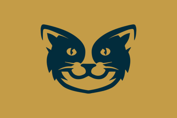 Cat Face Logo Design Template