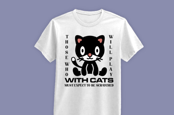 Cat's Lover T-shirt Design 221