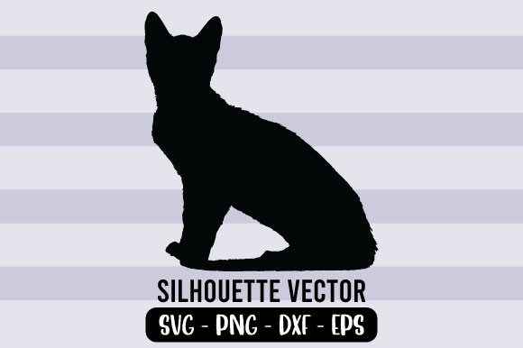 Cat Silhouette Vector 3