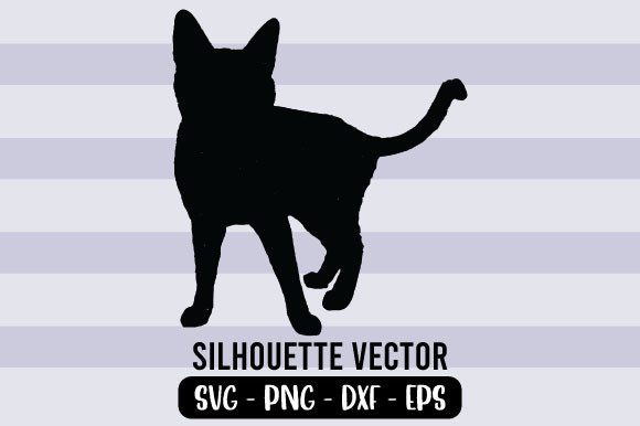 Cat Silhouette Vector 4