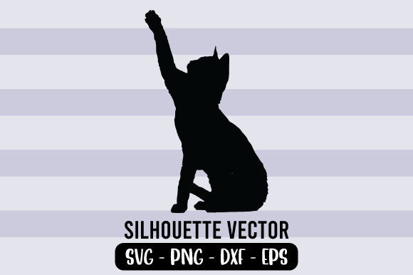 Cat Silhouette Vector 6