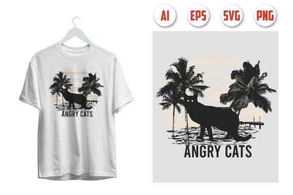 Cat T-shirt Design 03