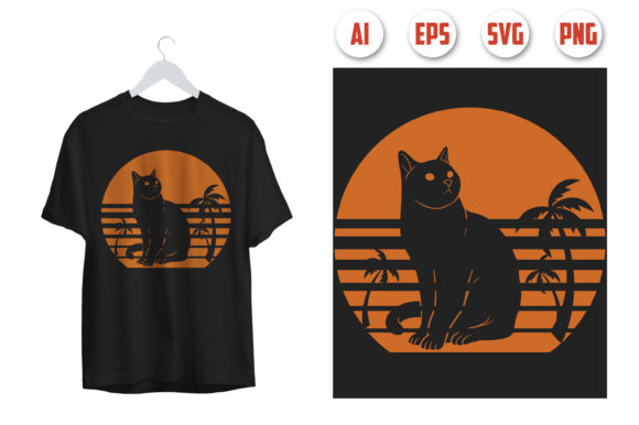 Cat T-shirt Design 07