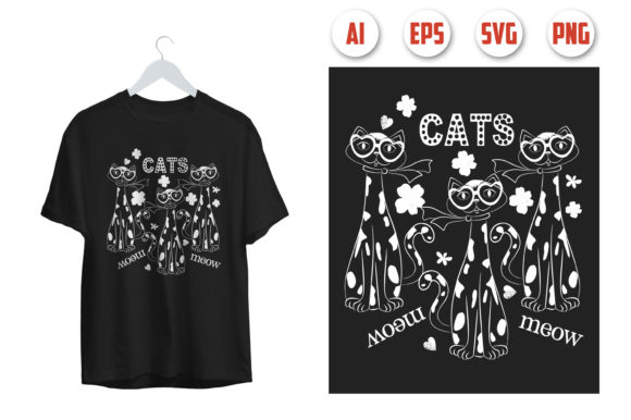 Cat T-shirt Design 10
