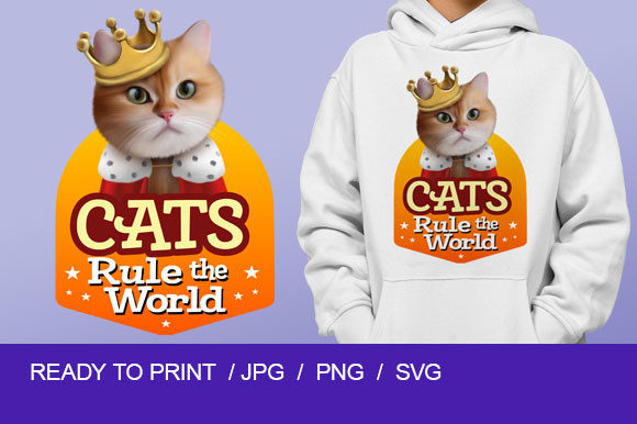 Cute King Cat