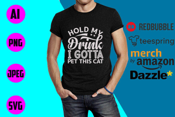 Hello My Drink I Gotta Pet This Cat