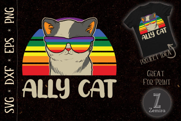 Nonbinary Gay Pride Cat LGBT Sunglasses